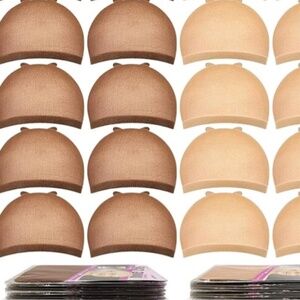Wig Caps, 20pcs Wig Caps For Women Stocking Caps For Wigs Stretchy Wig Caps Brwn